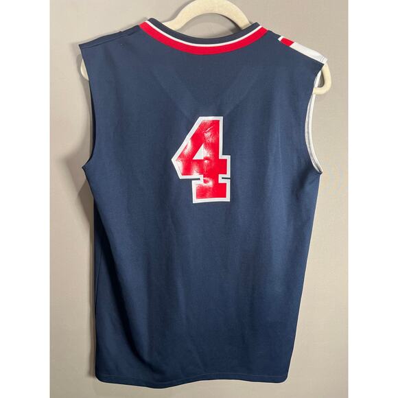 Team Sport USA Jersey Sz M Blue Red White Teamwork Apparel Sports Basketball - Picture 5 of 11
